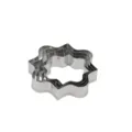 Stainless steel nested plaque cookie cutters set, wavy border fondant molds for baking. - M7000-1
