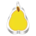 Stainless steel pear shaped cookie cutter detail view for baking tools and pastry crafts. - Pear-shaped Style