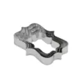 Stainless steel cookie cutter set detail showcasing decorative plaque and frame shapes. - M7000-5