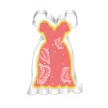 Stainless steel dress cookie cutter for baking, cute skirt shape kitchen baking tool. - 7023