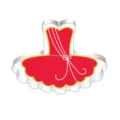 Stainless steel ballet dress cookie cutter for baking fondant pastry mold kitchen tool - 7005