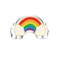 Edelstahl Regenbogen Wolke Keksform Detail, Backform fur Kuchen Prazisionswerkzeuge. - Regenbogen Wolke