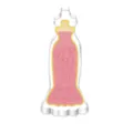 Stainless steel dress cookie cutter for baking, ideal for fondant and cake decorating. - 7116