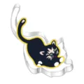 Vista dettagliata del tagliabiscotti gatto in acciaio inox, ideale per dolci. - Gatto 7207