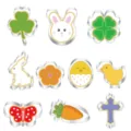 Stainless steel Easter cookie cutter set 10pcs shapes baking tools for DIY biscuits. - 10-Piece Set