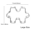 Tagliabucine biscotto a forma di puzzle in acciaio inossidabile grande dimensione stampo - Taglia L