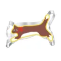 Vista dettagliata taglia biscotti gatto in acciaio inox, ideale per dolci e pasta di zucchero. - Gatto 7357