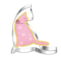 Tagliabiscotti a forma di gatto in acciaio inossidabile per dolci e pasta di zucchero. - Gatto 7359