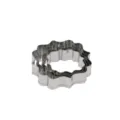 Stainless steel wavy cookie cutters detail set, ideal for fondant and biscuits. - M7000-10