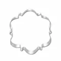 European style ornate metal cookie cutter for baking pastries, durable stainless steel mold. - 7306