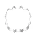 Stainless steel European plaque frame cookie cutter for baking pastries and cake decor. - 7303