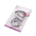 Set di taglia biscotti in acciaio inossidabile a forma di petalo di peonia per decorare torte fondant. - Imballaggio in Blister