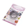 Juego de cortadores de fondant redondos de acero inoxidable para decoración de pasteles. - Embalaje de Tarjeta de Blíster