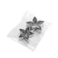 Ensemble de quatre emporte-pieces calice de fleur inox pour pate a sucre patisserie - Emballage en Sac OPP