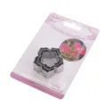 Set di 3 tagliapasta per fondente in acciaio inossidabile a forma di fiore di petunia - Imballaggio in Blister