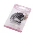 Set di taglieri per fondente per torta con petali di garofano in acciaio inox A376. - Imballaggio in Blister
