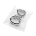 Stainless steel flower petal cookie cutters, small peony fondant mold set for kitchen baking. - OPP Bag Packaging