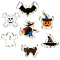 Set di 7 tagliabiscotti di Halloween in acciaio inossidabile con forme spettrali per dolci. - modello A