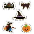 Set taglia biscotti Halloween in acciaio inossidabile, 5 forme spaventose per dolci DIY. - Modello B