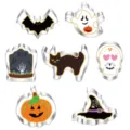 Dettagli del set taglia biscotti Halloween in acciaio inossidabile con pipistrello e zucca. - Modello B