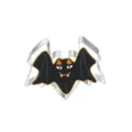 Stainless steel bat cookie cutter close up showing cute cartoon design and smooth metal edge. - Bat 7267