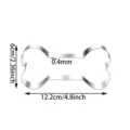 Stainless steel bone cookie cutter baking mold kitchen tool with size dimensions - 12.2cm Largest Size