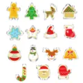 15pcs Christmas cookie cutters set stainless steel baking molds for holiday festive party food. - 15-Piece Set