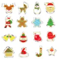 Stainless steel Christmas cookie cutter set 16pcs gingerbread man tree Santa Claus - 16 Pieces