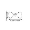 Stainless steel bone shaped cookie cutter for baking pastry mold kitchen gadget 9.1cm size - 9.1cm Medium Size