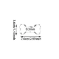 Stainless steel bone cookie cutter for baking pastries, handy kitchen gadget 7.6cm - 7.6cm Small Size
