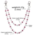Double layer rhinestone pants chain hip hop punk jeans chain body jewelry accessories for unisex - YL0002-02