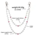 Double layer rhinestone pants chain, hip hop waist chain variant with sparkling crystal balls. - YL0004-02