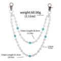 Hip-hop rhinestone double layer waist chain punk pants chain fashion accessory for men and women - YL0004-03