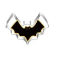 Stainless steel bat cookie cutter detail, perfect for Halloween baking DIY tools and molds. - Bat 7176