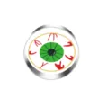 Stainless steel eyeball cookie cutter for Halloween baking, fun round pastry mold variant. - Eye 303-3