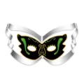 Stainless steel masquerade mask cookie cutter for Halloween baking and festive party treats. - Mask 7124