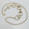 Vintage gold sun and moon metal waist chain, exquisite body chain detail for women's fashion. - Gold-Plated Moon and Star Waist Chains