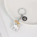 Süßer Cartoon Hund Schlüsselanhänger Zinklegierung Taschenanhänger Accessoire Geschenk - Jack Russell Und Pfote