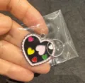 Colorful enamel heart pet dog tag metal pendant charm for collar accessories stylish - Pink