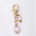 Cute cartoon rabbit ice cream metal keychain alloy bag pendant cute accessory variant. - Cake Rabbit