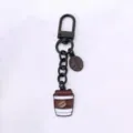 Kreativer Kaffee Tassen Schlüsselanhänger aus Legierung, süßes Taschenaccessoire für Alltag. - Kaffeebohnen-Tasse