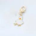 Cute metal duck skateboard keychain pendant bag charm fashion gift accessory lovely design. - Duck On Skateboard