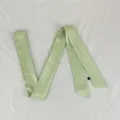 Light green ribbon detail shot, displaying fine ripple texture and smooth glossy finish. - PDXJ-Plain Ripple, Green
