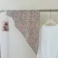 Koreaanse stijl schattige kleurrijke pony print driehoek sjaal nek of taille deco - 130x60cm / Roze