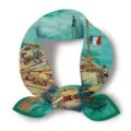 Classic Van Gogh art print silk scarf, retro hair band and fashion neckerchief for women. - Unloading Sand Ship