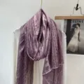 Κομψό μωβ μακρύ φουλάρι δαντέλας για γυναίκες, μαλακό σάλι προστασίας από τον ήλιο. - Μωβ