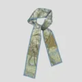Van Gogh art print twilly scarf, slim stylish ribbon for handbag decor or hair accessory. - PDPJ - Blossoming Pear Tree