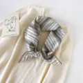 Korean style striped small square scarf cotton decorative neckerchief chic women accessory - 68x68cm / Bohemian Stripes - Mica