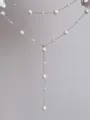 Collier de perles multicouche élégant pour femmes, bijou de chaîne délicat mode chic - Collier Perles Étoile Étincelante / Argent