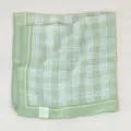 Koreaanse lichtgroene geruite vierkante sjaal, chique mode-accessoire voor hals en haar. - 58*58cm / LM58-Ruitjes Lichtgroen